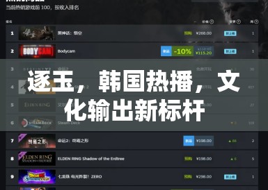 逐玉，韩国热播，文化输出新标杆